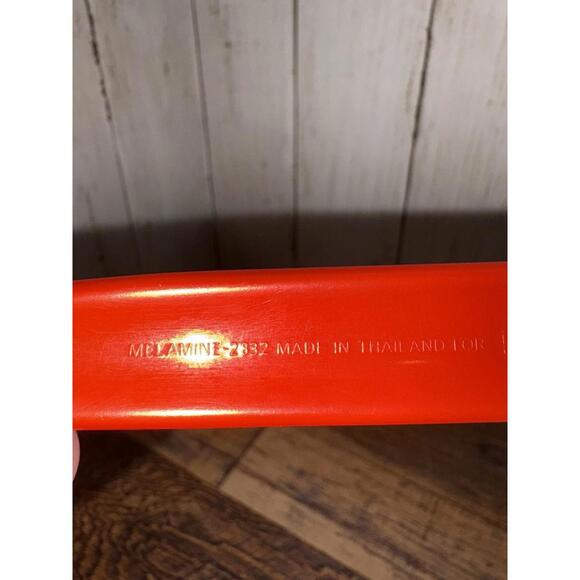 Vintage Rosti Danish Design Melamine Slotted Serving Spoon 2832 Red Used - Picture 4 of 6